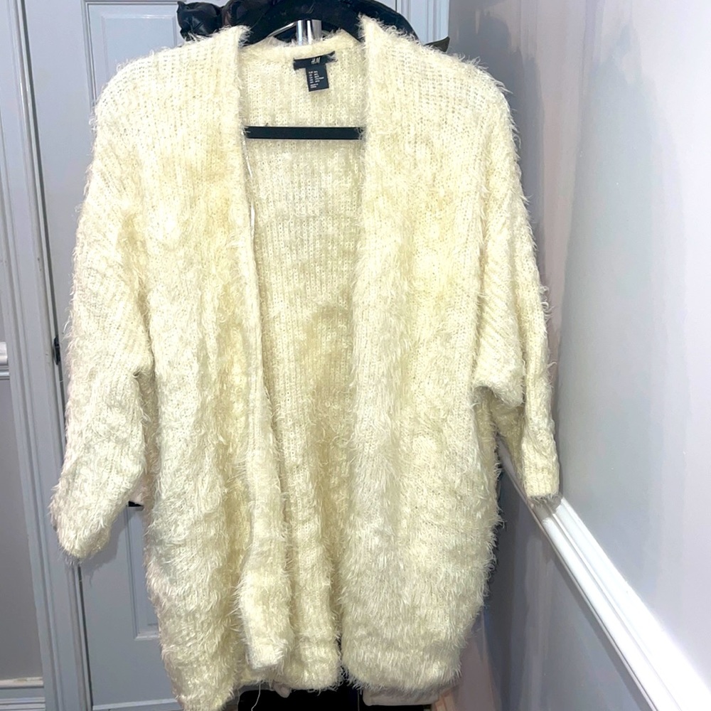 H&M fuzzy cardigan